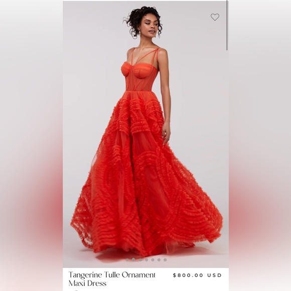 Like NEW Milla Tangerine Tulle Dress - Picture 1 of 8